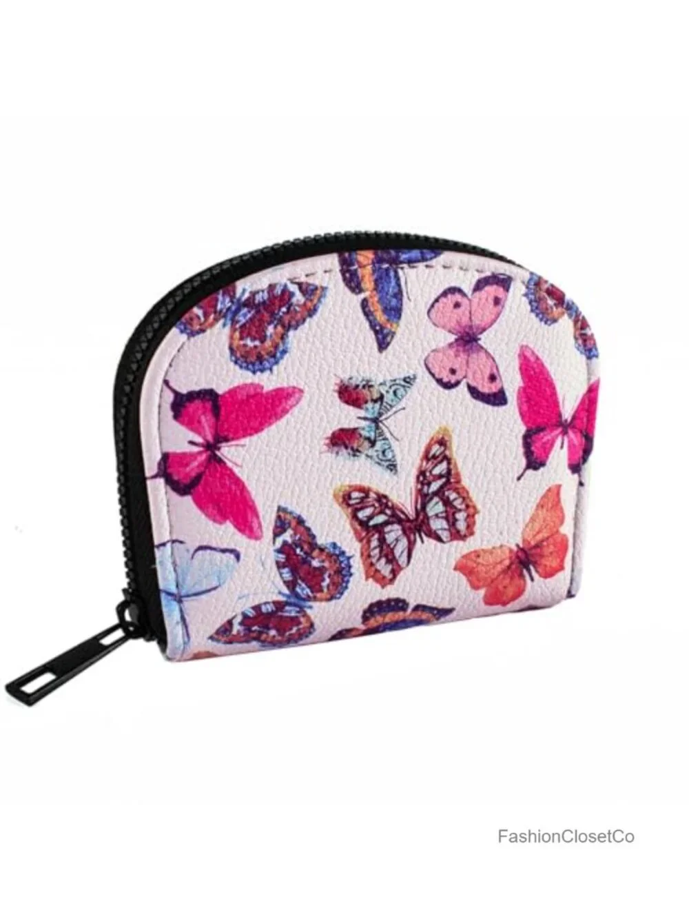 RFID Women Wallet, Credit Card Wallet with Zipper, Compact Pocket Size Wallet